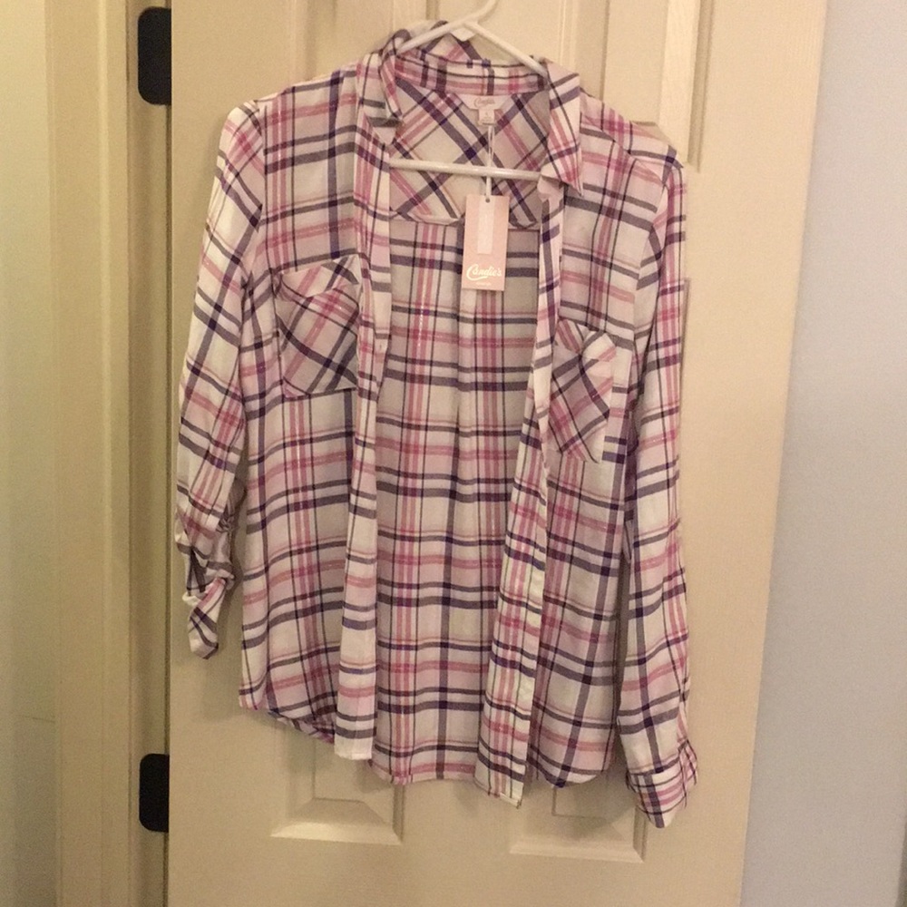 Plaid cardigan